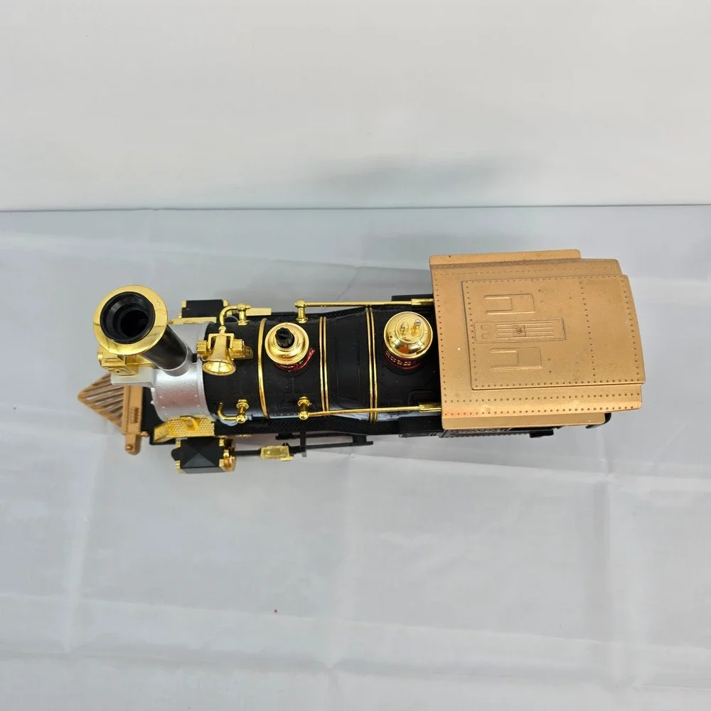 Vintage 1986 New Bright Gold Rush Express Steam Locomotive Train Engine G‎ Scale